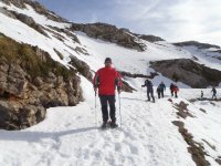 rutas de raquetas de nieve