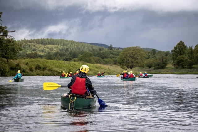 Kanufahren für Erwachsene (ab 17 Jahren) auf dem Fluss Spey, 2 Stunden