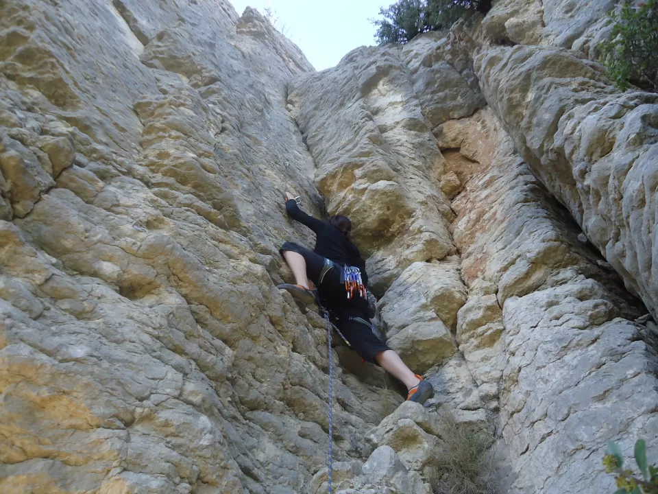 Escalada deportiva en la Serra Grossa