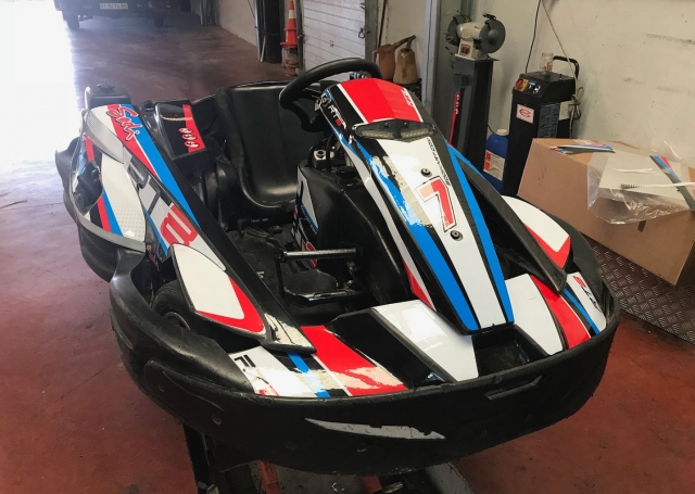  Sodi Kart der Zuera-Rennstrecke 