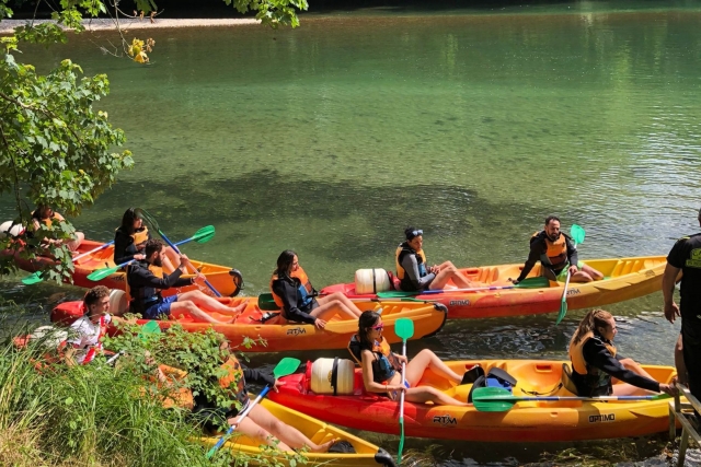Disfrutando de una ruta en kayak