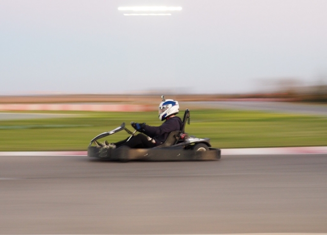 A toda velocidad en la recta en San Javier