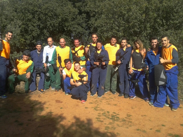 Grupo de paintball en Segovia