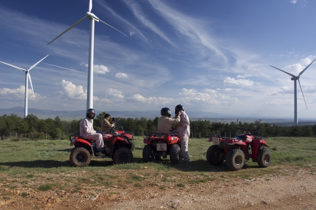 Quads en parque eolico en Segovia