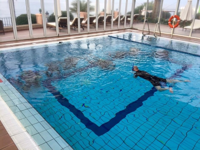  Practice in the pool 