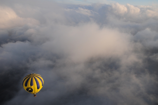 Increíbles vistas sobre las nubes
