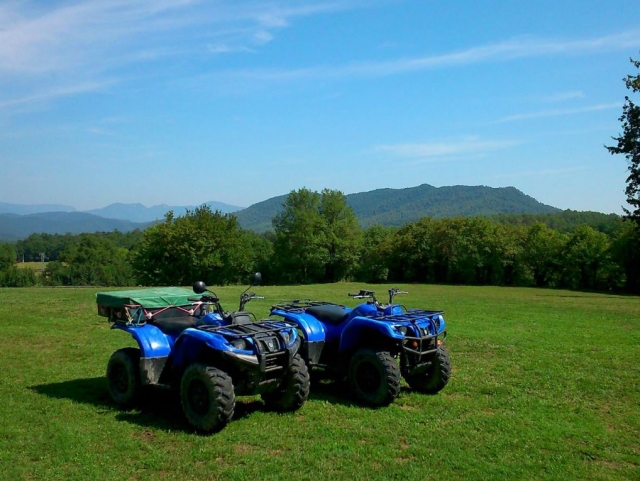 Dos quads azules