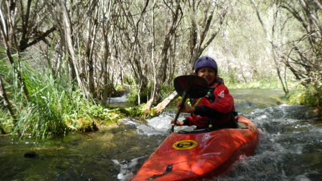 Kanu auf dem Fluss 