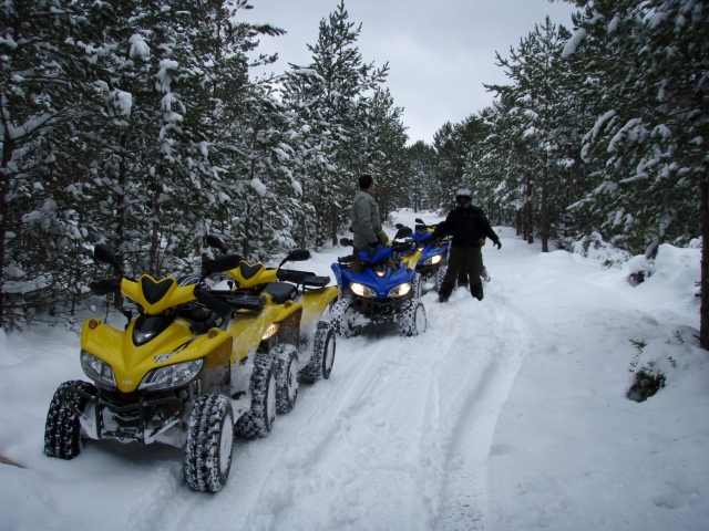  Quads im Schnee 