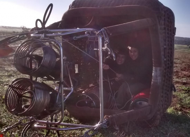 Dentro de la cesta tumbada