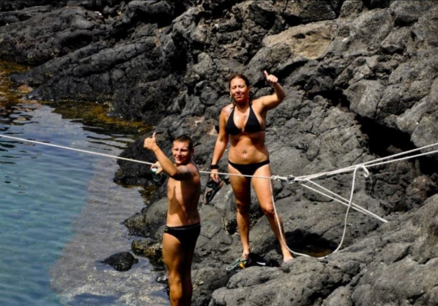  In the Maretas zip line 