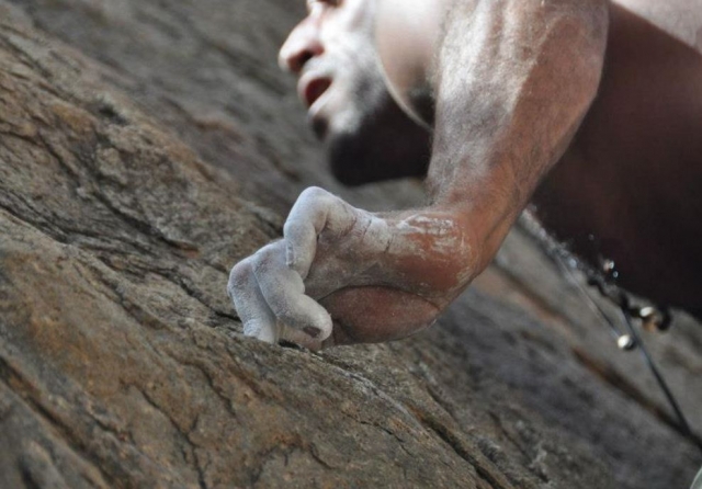  Magnesium in the climber's hands 