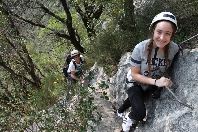 Una ferrata familiar