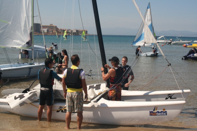 El catamarán