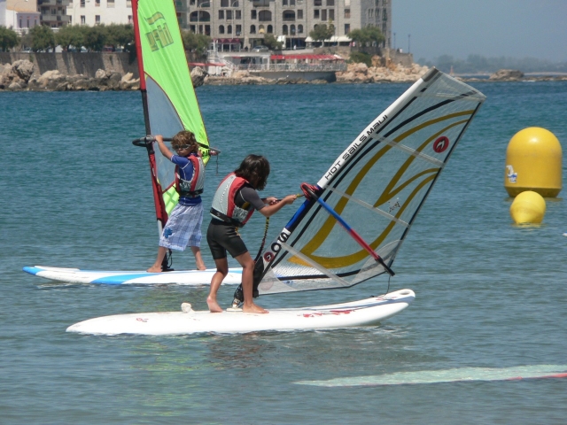 Pequeños practicando