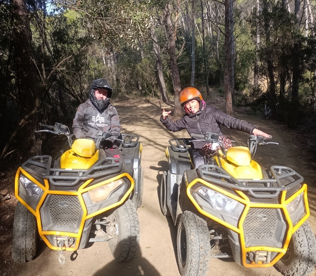 Bewertung von Raquel Über Einsitzer-Quad-Route ohne Santa Susanna-Lizenz 45 Min