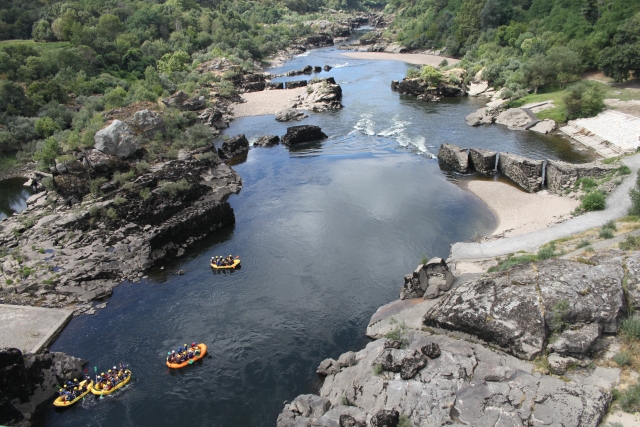 Playa fluvial en el Arbo
