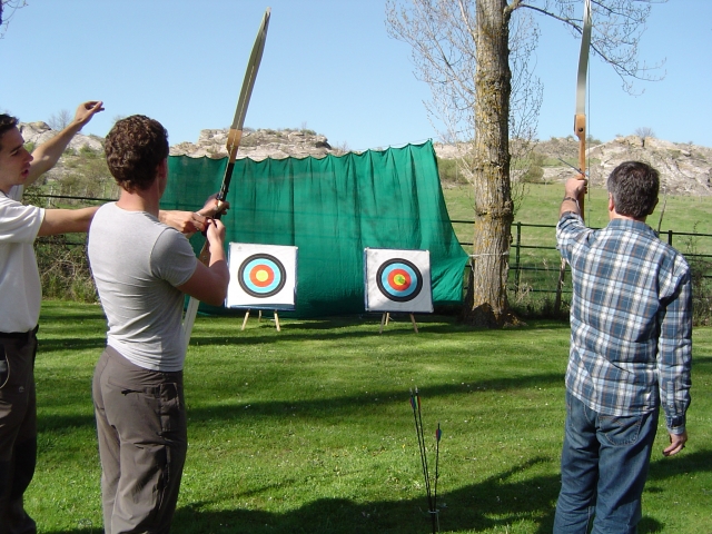 Practice archery 