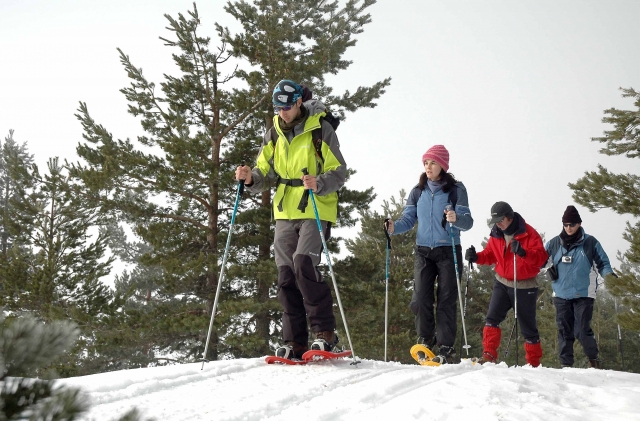  Route with snowshoes 