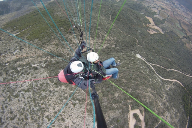 Vistas desde el parapente biplaza