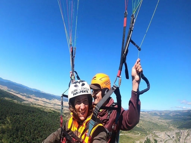 Experiencia en parapente tandem