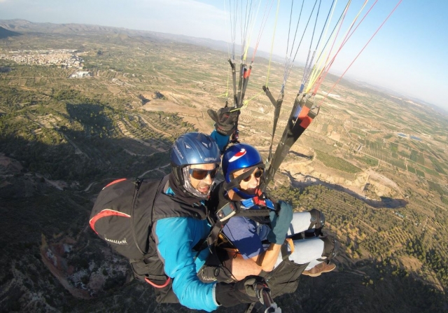 Vuelo en tandem en Villar del Arzobispo
