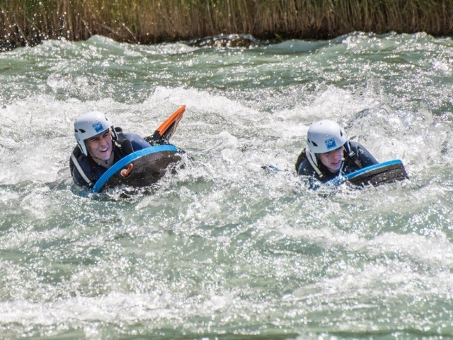  Hydrospeed-Abfahrt im Fluss in Murillo 