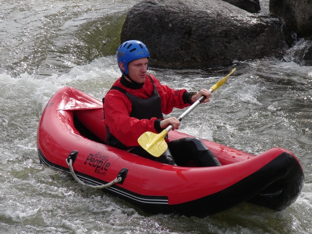 En open kayak