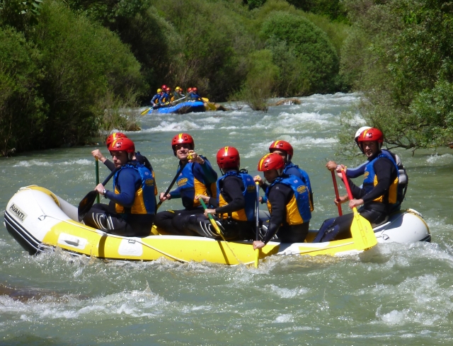  Nella barca da rafting 