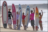 Surfistas en la playa
