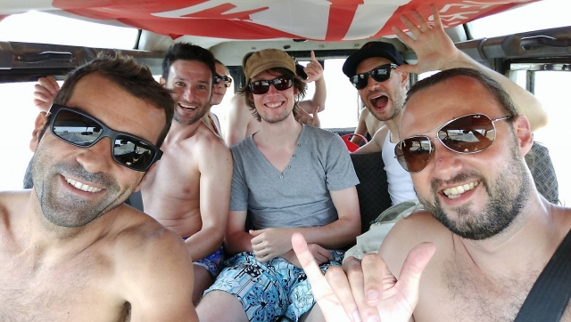  Back after a day of surfing 