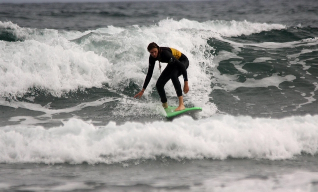  In the middle of the wave 