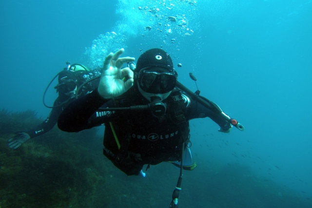 Buceador con titulo Open Water