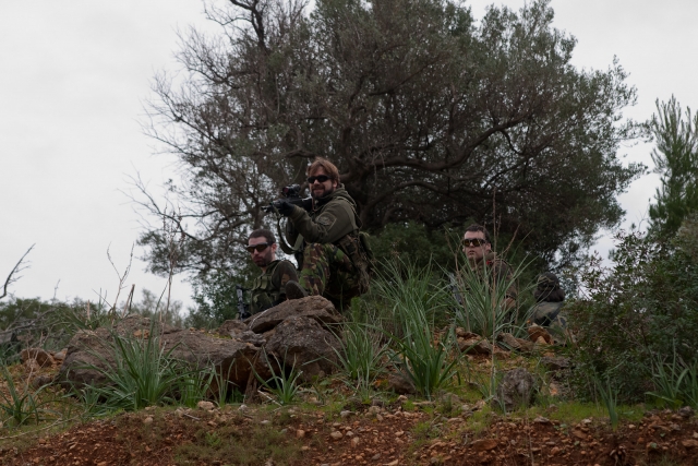  Soldiers of airsoft in its position in Mallorca 
