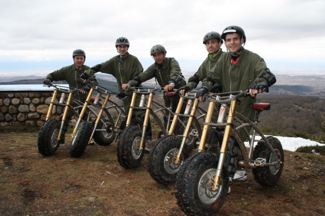 En el mirador con las motos