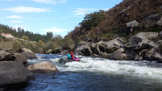 Kayak-Raft en el Ulla