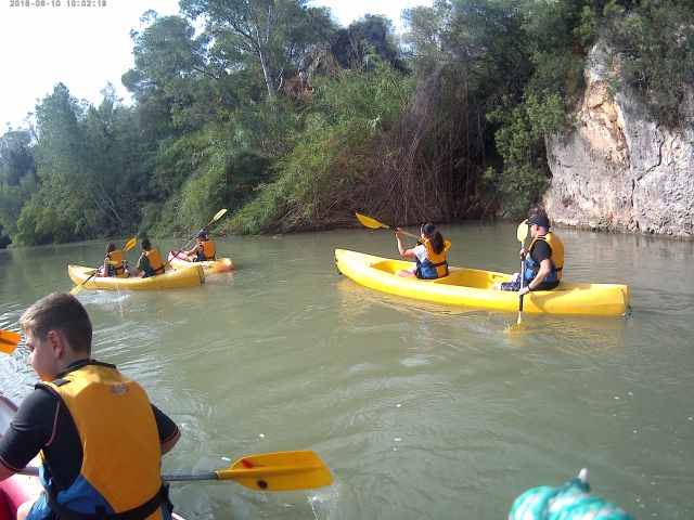 Ruta con niños en kayak