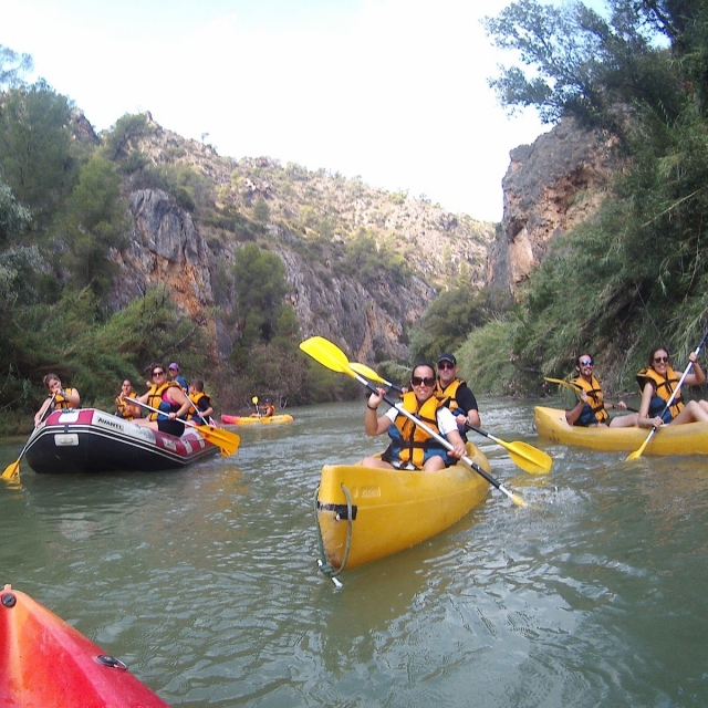 A bordo de los kayak y el raft