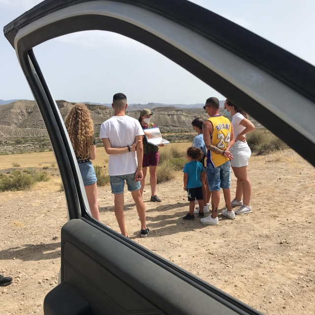  Famille lors de l'escale à le désert de Tabernas 