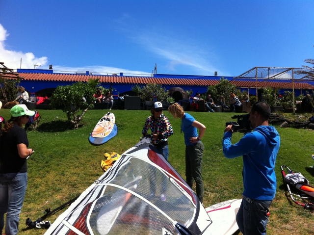 Preparando el material