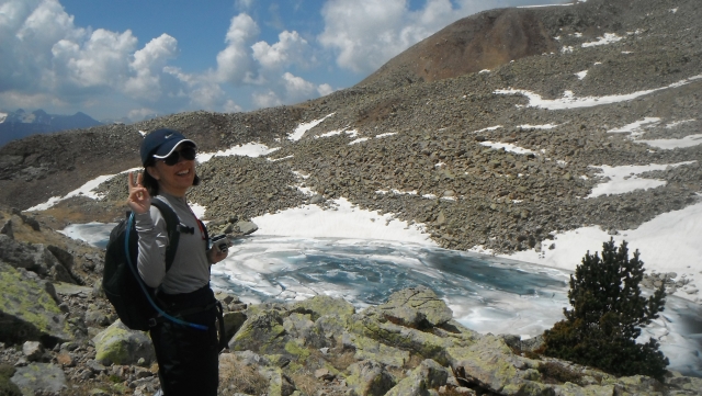  Hiking in the middle of nature 