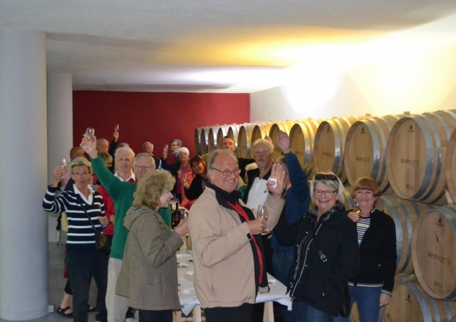 Visita guiada en la bodega