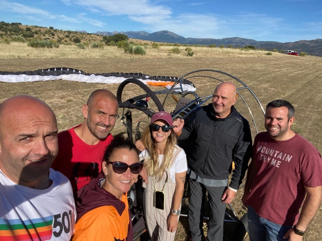  Descendo do paramotor 