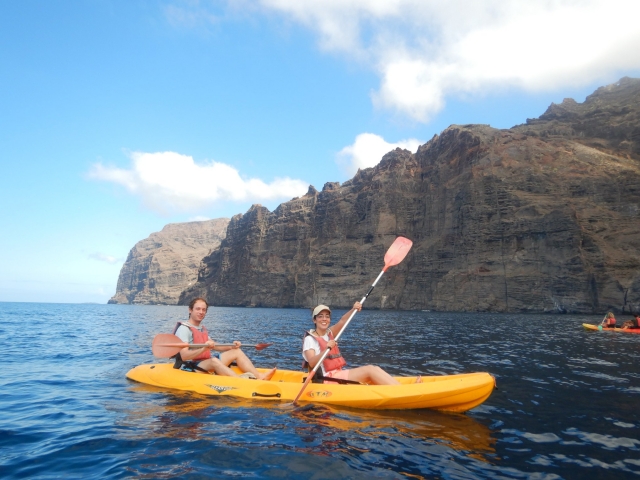  Aboard the kayak in Los Gigantes 
