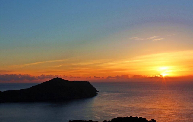 Sonnenuntergang auf dem Meer
