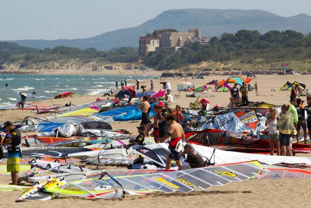 Athleten am Strand