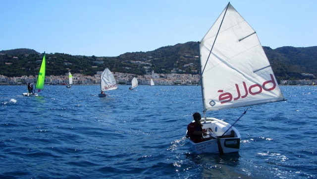  Mehrere Segelboote vor der Küste 