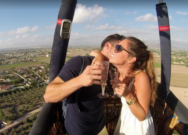  As a couple during the flight 