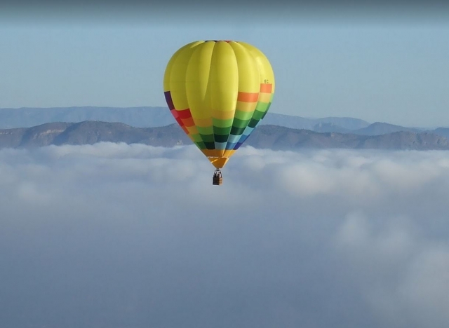  Balloon suspended in the air 