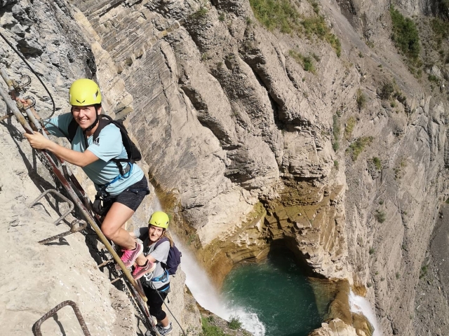  Ascension de la via ferrata 